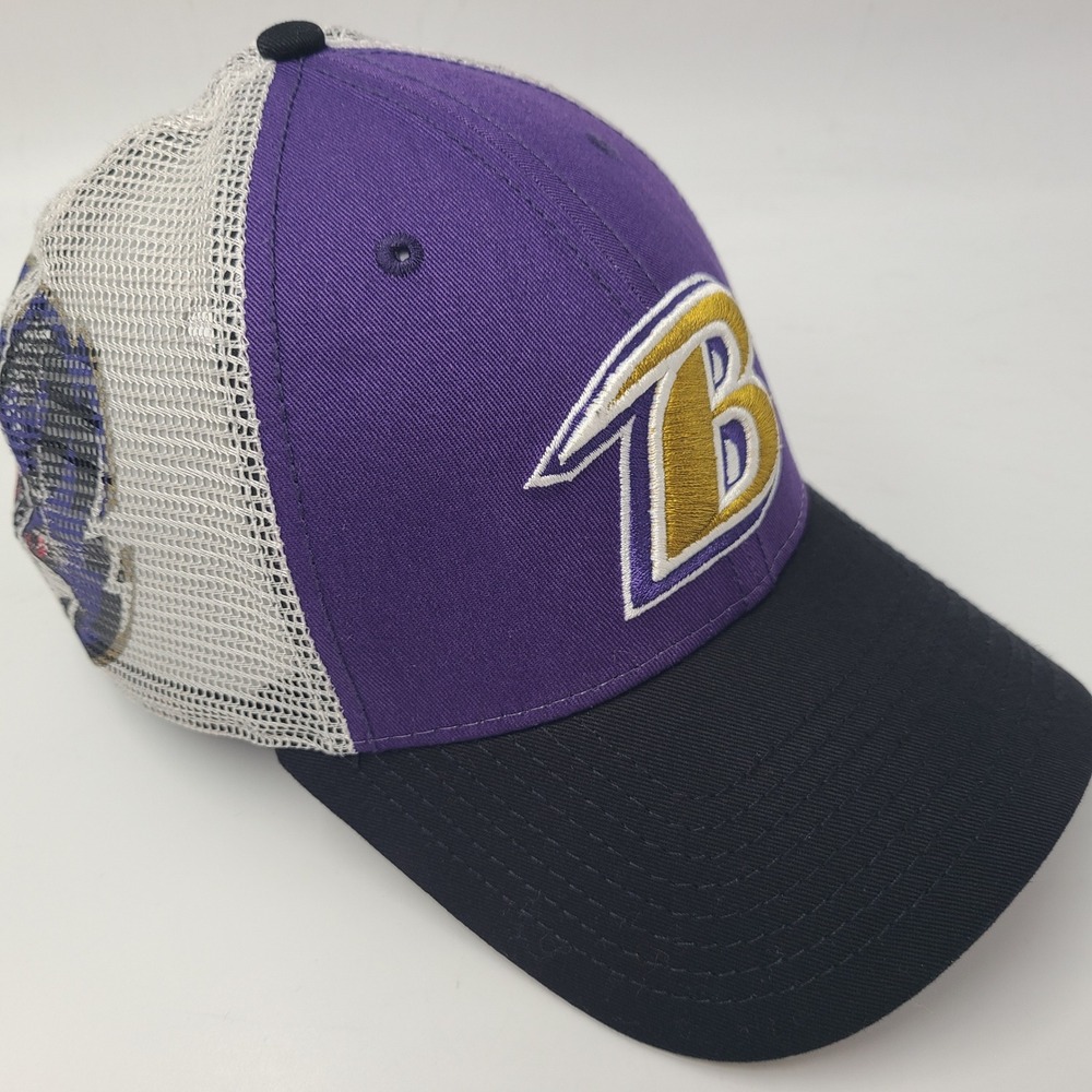 Baltimore Ravens Hat Snapback Trucker Mesh New Era 9Forty Purple Black White NFL
